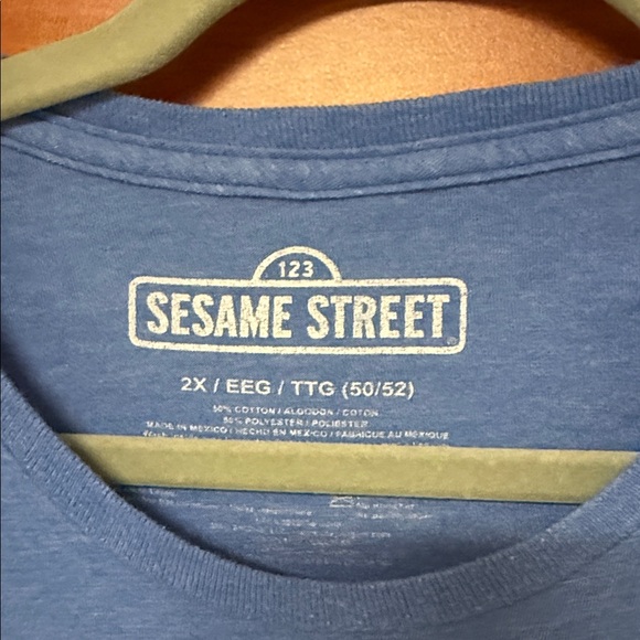 Sesame Street Blue Tee with Character Print - Picture 5 of 5